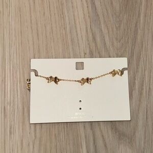 NWT Gold Butterfly Ankle Bracelet